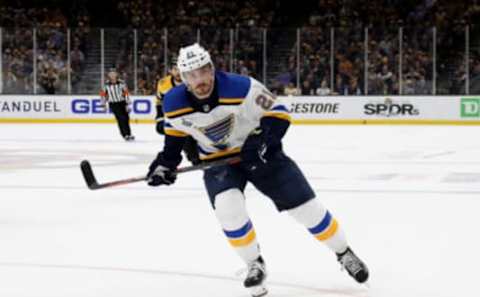 Tyler Bozak #21 of the St. Louis Blues (Photo by Bruce Bennett/Getty Images)