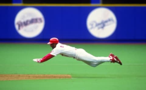 Cardinal shortstop Ozzie Smith. (Photo by Ron Vesely/MLB Photos via Getty Images)