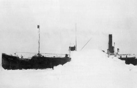 The SS Baychimo somewhere in Canada.