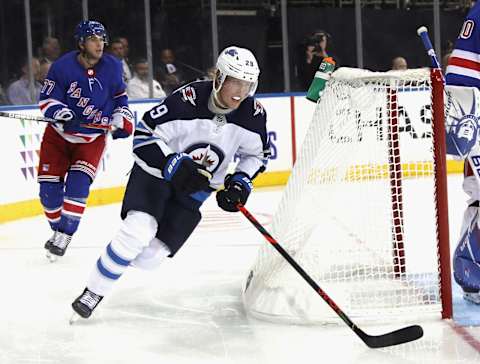 Patrik Laine #29 of the Winnipeg Jets (Photo by Bruce Bennett/Getty Images)