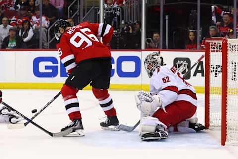 New Jersey Devils right wing Timo Meier (96): Ed Mulholland-USA TODAY Sports