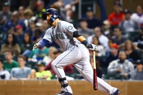 Nov 7, 2015; Phoenix, AZ, USA; Seattle Mariners infielder D.J. Petterson during the Arizona Fall League Fall Stars game at Salt River Fields. Mandatory Credit: Mark J. Rebilas-USA TODAY Sports