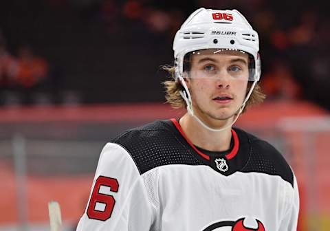 New Jersey Devils center Jack Hughes (86): (Eric Hartline-USA TODAY Sports)