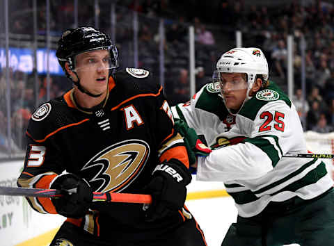 ANAHEIM, CALIFORNIA – NOVEMBER 05: Montreal Canadiens Jonas Brodin Max Domi (Photo by Harry How/Getty Images)