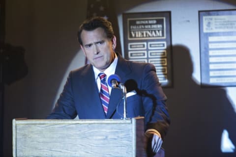 Bruce Campbell as Ronald Reagan in Fargo.