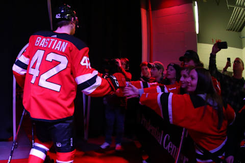 New Jersey Devils, Nathan Bastian (Ed Mulholland-USA TODAY Sports)