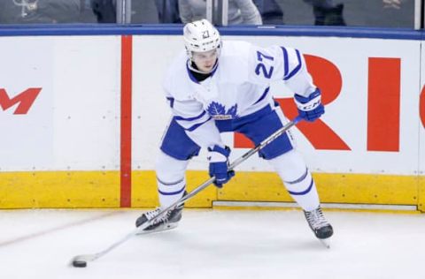 TORONTO, ON – DECEMBER 26 – Jeremy Bracco of the Marlies during the 1st period of AHL action as the Toronto Marlies host the Belleville Senators at the Air Canada Centre on December 26, 2017. (Carlos Osorio/Toronto Star via Getty Images)