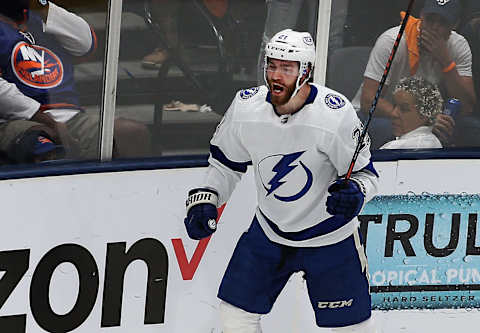 Tampa Bay Lightning center Brayden Point (21). Mandatory Credit: Andy Marlin-USA TODAY Sports