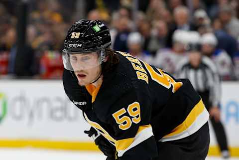 Boston Bruins, Tyler Bertuzzi #59. (Photo by Richard T Gagnon/Getty Images)