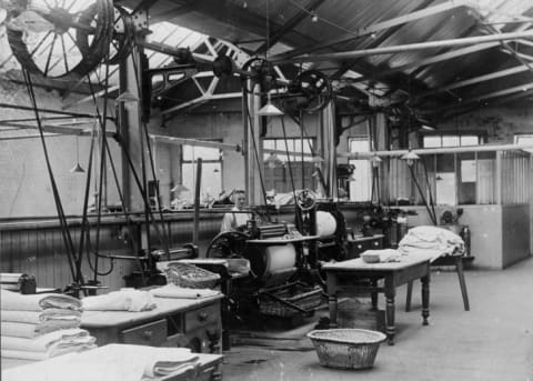 A laundry operation circa 1925