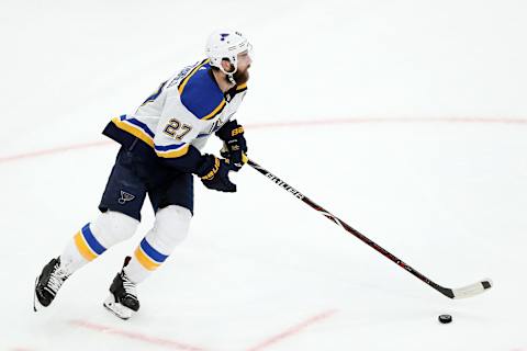 Alex Pietrangelo, #27, St. Louis Blues (Photo by Patrick Smith/Getty Images)