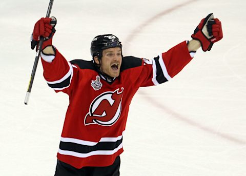 David Clarkson of the New Jersey Devils. (Photo by Jim McIsaac/Getty Images)