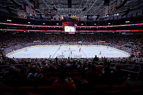 RALEIGH, NC – NOVEMBER 18: General view of the game between the Carolina Hurricanes and the Montreal Canadiens at PNC Arena on November 18, 2016 in Raleigh, North Carolina. The Hurricanes won 3-2. (Photo by Grant Halverson/Getty Images)