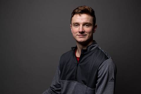 BUFFALO, NY – MAY 30: Thomas Harley poses for a portrait at the 2019 NHL Scouting Combine on May 30, 2019 at the HarborCenter in Buffalo, New York. (Photo by Chase Agnello-Dean/NHLI via Getty Images)