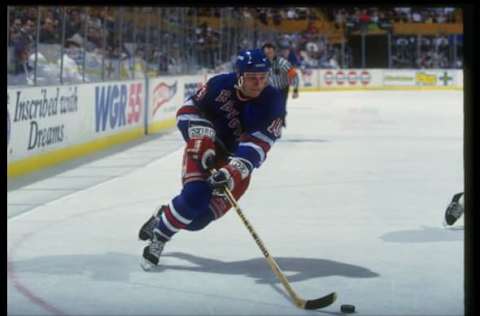 Center Sergei Nemchinov of the New York Rangers