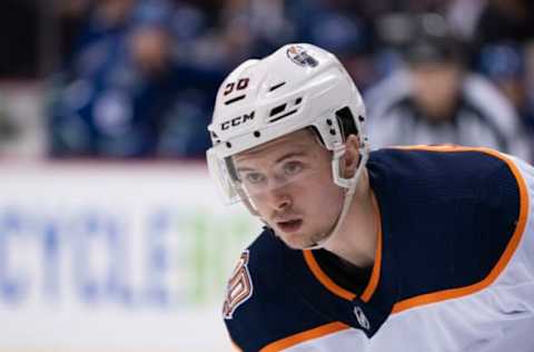 Kailer Yamamoto #56, Edmonton Oilers (Photo by Rich Lam/Getty Images)