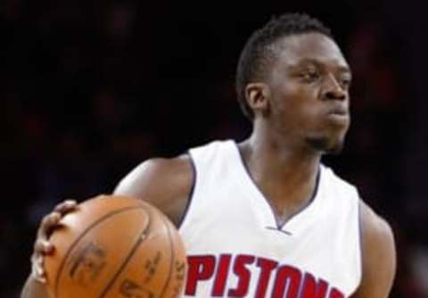 Apr 24, 2016; Auburn Hills, MI, USA; Detroit Pistons guard Reggie Jackson will be the floor general in 2016. Mandatory Credit: Raj Mehta-USA TODAY Sports