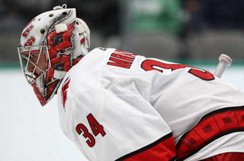 Petr Mrazek, Carolina Hurricanes (Photo by Ronald Martinez/Getty Images)