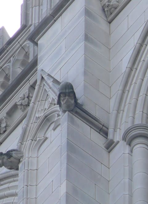 The Darth Vader gargoyle on the National Cathedral.