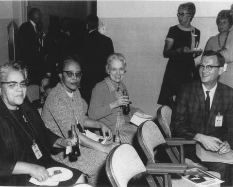 Dorothy Vaughan (left) at NACA