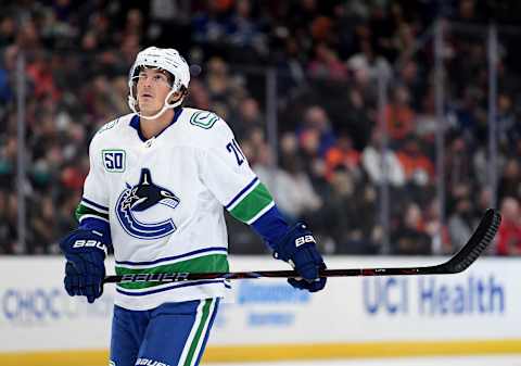 Loui Eriksson of the Vancouver Canucks. (Photo by Harry How/Getty Images)