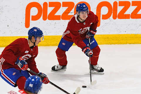 BROSSARD, QC – JUNE 28: Montreal Canadiens right wing Cole Caufield (36) (Photo by David Kirouac/Icon Sportswire via Getty Images)