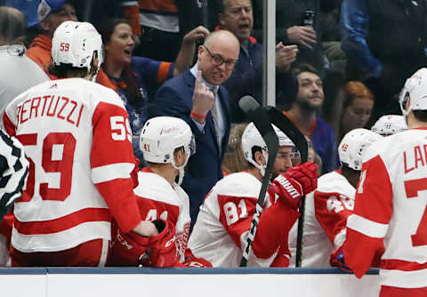 Jeff Blashill, head coach of the Detroit Red Wings.(Photo by Bruce Bennett/Getty Images)