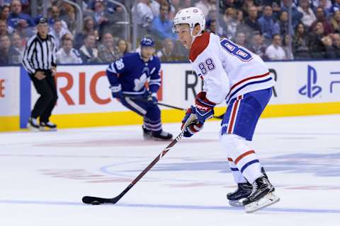 TORONTO, ON – SEPTEMBER 24: Alex Galchenyuk Montreal Canadiens Nick Suzuki (Photo by Julian Avram/Icon Sportswire via Getty Images)