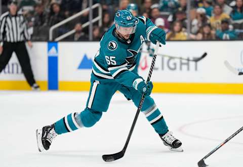 San Jose Sharks, Erik Karlsson #65. (Photo by Thearon W. Henderson/Getty Images)