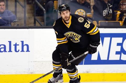 Adam McQuaid. Mandatory Credit: Winslow Townson-USA TODAY Sports