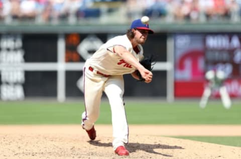 Nola is among the top three candidates for the Cy Young Award this season. Photo by Rob Leiter/MLB Photos via Getty Images.