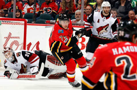 CALGARY, AB – NOVEMBER 30 2018: (Photo by Gerry Thomas/NHLI via Getty Images)