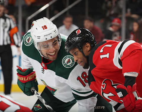 Jordan Greenway #18 of the Minnesota Wild. (Photo by Bruce Bennett/Getty Images)