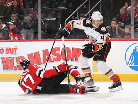 Hampus Lindholm #47 of the Anaheim Ducks (Photo by Bruce Bennett/Getty Images)