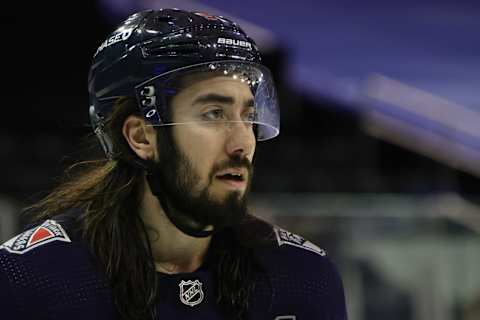 Mika Zibanejad #93 of the New York Rangers. (Photo by Bruce Bennett/Getty Images)