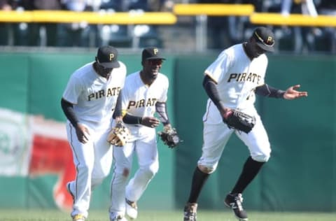 Starling Marte, Andrew McCutchen and Gregory Polanco should catch fire in the coming weeks and vault the Pirates up the standings.  Mandatory Credit: Charles LeClaire-USA TODAY Sports