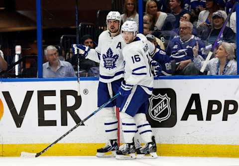 May 12, 2022; Tampa, Florida, USA; Toronto Maple Leafs center Auston Matthews (34)   Mandatory Credit: Kim Klement-USA TODAY Sports