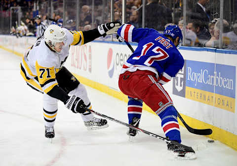 Jesper Fast #17 of the New York Rangers (Photo by Emilee Chinn/Getty Images)