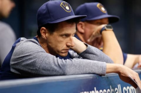 ST. PETERSBURG, FL – AUGUST 4: Manager Craig Counsell. (Photo by Brian Blanco/Getty Images)