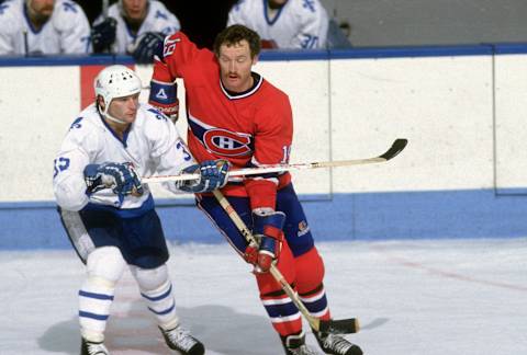 QUEBEC CITY, QU – CIRCA 1980: Montreal Canadiens. (Photo by Focus on Sport/Getty Images)