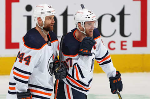 Connor McDavid and Zack Kassian, Edmonton Oilers (Photo by Claus Andersen/Getty Images)