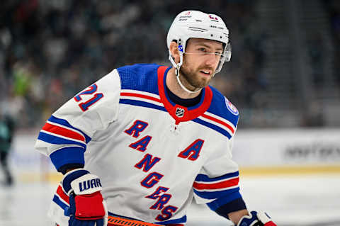 New York Rangers right wing Barclay Goodrow (Credit: Steven Bisig-USA TODAY Sports)