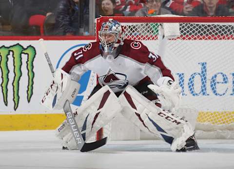 Philipp Grubauer #31 of the Colorado Avalanche (Photo by Bruce Bennett/Getty Images)