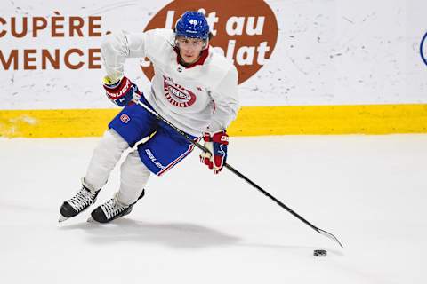 BROSSARD, QC – JUNE 26: Montreal Canadiens prospect Rhett Pitlick (Photo by David Kirouac/Icon Sportswire via Getty Images)