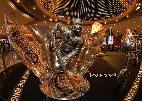 The Maurice “Rocket” Richard Trophy (Photo by Ethan Miller/Getty Images)