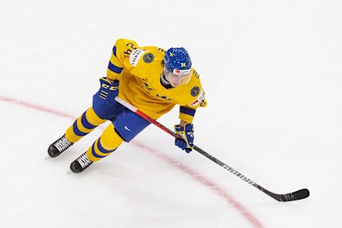 Oskar Olausson #24 of Sweden. (Photo by Codie McLachlan/Getty Images)