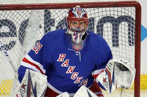 Igor Shesterkin #31 of the New York Rangers (Photo by Bruce Bennett/Getty Images)