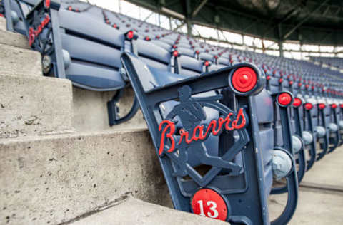 ATLANTA, GA – SEPTEMBER 15: General view of seating at Turner Field prior to the game between the Atlanta Braves and San Diego Padres on September 15, 2013 in Atlanta, Georgia. (Photo by Kevin Liles/Getty Images)