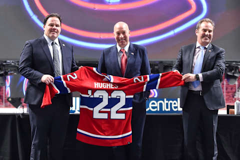 MONTREAL, QC – JANUARY 19: Newly appointed general manager of the Montreal Canadiens Kent Hughes. (Photo by Minas Panagiotakis/Getty Images)