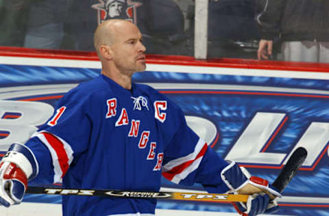 Mark Messier #11 of the New York Rangers (Photo by Mitchell Layton/Getty Images)